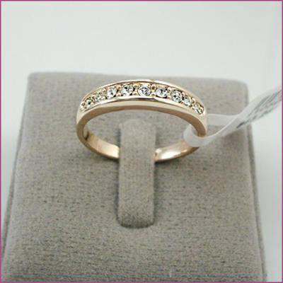 18K Rose Gold Plated Eternity Wedding Ring