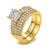 10K Yellow Gold Filled Double Ring Set
