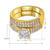 10K Yellow Gold Filled Double Ring Set