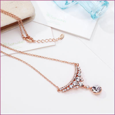 14K Gold Plated Auden Rhinestones Choker Necklace