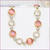14K Gold Plated Pink Rose Opal Bracelet