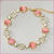 14K Gold Plated Pink Rose Opal Bracelet