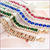 14K Gold Plated Rose Red Cubic Zirconia Tennis Bracelet