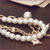 14k Gold Plated Simulated Pearl Chain Charm Bracelet
