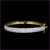 18K Gold Plated Two Tone Swiss Cubic Zirconia Bracelet