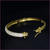 18K Gold Plated Two Tone Swiss Cubic Zirconia Bracelet