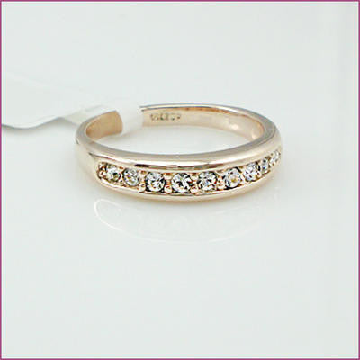 18K Rose Gold Plated Eternity Wedding Ring