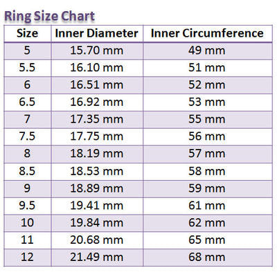 18K White Gold Plated 0.5 Carat Cubic Zirconia Ring