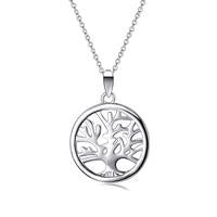 18K White Gold Plated Handmade Vine Carved Pendant