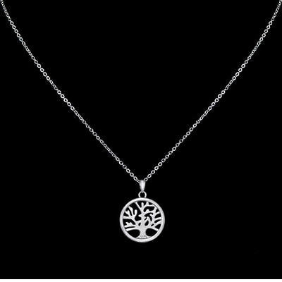 18K White Gold Plated Handmade Vine Carved Pendant