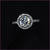 18K White Gold Plated Heart And Arrow Cubic Zircoina Ring