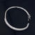 18K White Plated Swiss Cubic Zirconia Cuff Bracelet