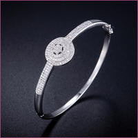 925 Sterling Silver Star Cubic Zirconia Bracelet
