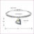 Rhodium Plated Ice Blue Heart Bracelet